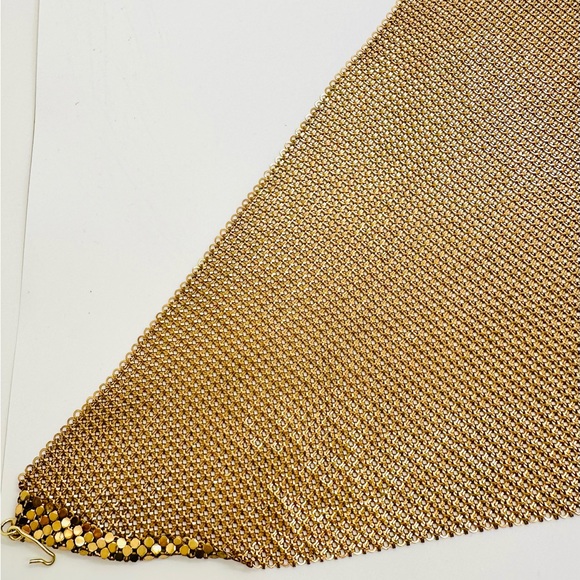 🔥 RARE VINTAGE MESH WHITING DAVIS BIB NECKLACE - Picture 13 of 17